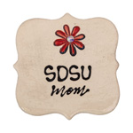 Ceramic Magnet SDSU Mom Flower
