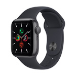 Apple Watch SE GPS, 40mm Space Gray Aluminum Case with Midnight Sport Band
