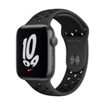 Apple Watch Nike SE GPS, 44mm Space Gray Aluminum Case with Anthracite/Black Nike Sport Band