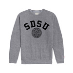 Triblend Crew SDSU Over Aztec Calendar - Gray