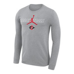 Nike Jordan Basketball Dri-Fit Long Sleeve - Gray