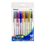 Bazic Pen Neon Pure Stick - 10Pk Asst Value Price