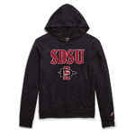 Men's Lightweight Hoodie SDSU Over SD Spear - Black