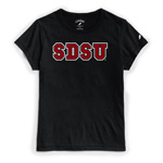Women's Short Sleeve Tee SDSU - Black