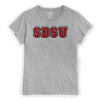 Women's Short Sleeve Tee SDSU - Gray