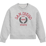 Women's Boxy Crew SDSU Aztecs - Gray