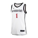 Nike Jordan San Diego State Basketball Jersey - White