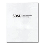 SDSU 2 Pocket Folder-White