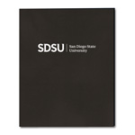 SDSU 2 Pocket Folder-Black