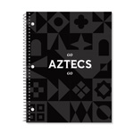 Notebook 1Sub Digi 70CT Black Shapes Go Aztecs Go