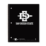 SD Spear 1-Subject Notebook - Black