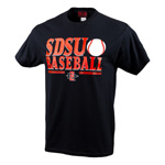 SDSU Baseball Tee - Black