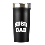 Clear Top Travel Tumbler SDSU Dad - Black