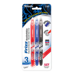 Frizz Erasable Gel Pen With Grip 3Pk - Assorted