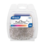 Clear Push Pins 100 Ct