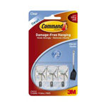 Command Wire Hook Small, Clear- 3Pk