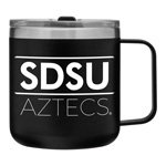 12 Oz Insulated Mug SDSU Aztecs - Black