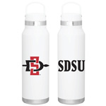 25 Oz Hot/Cold Water Bottle SDSU SDI - White