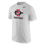 Nike Cotton Tee SD Interlock O/ Football - White