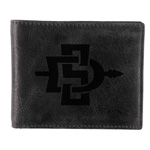 Leather Bifold Wallet SD Interlock - Black