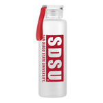 16Oz Glass Water Bottle SDSU Over Full School