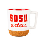 12Oz Cork Bottom Mug SDSU Aztecs - White