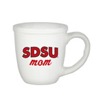 16Oz Mug SDSU Over Mom - White