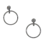 Aztecs Hoop Earrings - Silver