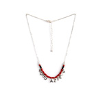 Beaded Necklace SDSU Aztecs - Silver