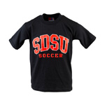 Youth Arched SDSU Over Soccer - Black