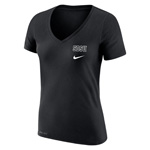 Women's Nike Sideline 2022 Dri-Fit Cotton V-Neck Tee - Black