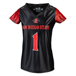 Women's #1 Aztec Calendar Replica Football Jersey - Black