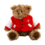 Plush Letterman Jacket Bear - Brown