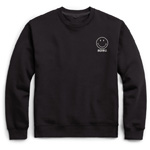 Women's Crew With Smiley Over SDSU - Black