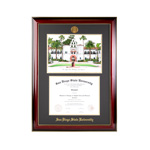 Classic Diploma Frame With SDSU Medallion And Hepner Hall