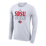 2023 Nike Jordan Long Sleeve Bench Tee - White