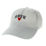 Cap SDSU Over Heart - White