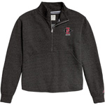 Womens Triblend 1/4 Zip SD Interlock Over Alumni - Charcoal