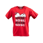 Snoopy Repeating SDSU Toddler Tee