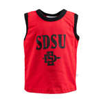 SD Interlock SDSU Toddler Tank Top