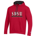 SDSU Over Aztecs in Bar Contrast Lined Hood