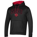 Recycled Poly Fleece Hood SDSU Over SD Interlock