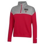 Womens Color Block 1/4 Zip SDSU Aztecs Over SD Interlock