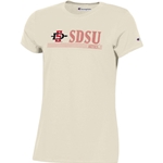 Womens Triblend Tee SD Interlock SDSU Aztecs