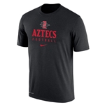 2023 Nike Sideline Dri-Fit Cotton Team Issue Tee Aztecs Football