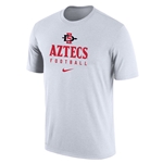 2023 Nike Sideline Dri-Fit Cotton Team Issue Tee Aztecs Football