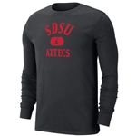 Nike Jordan Long Sleeve Dri Fit SDSU Over Jumpman Over Aztecs