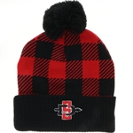 Plaid Pom Beanie SD Interlock