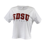 Women's  Boxy Crop Tee SDSU Aztecs