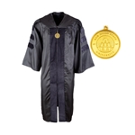 Doctoral Gown with Medallion Zipper Pull - WRONG